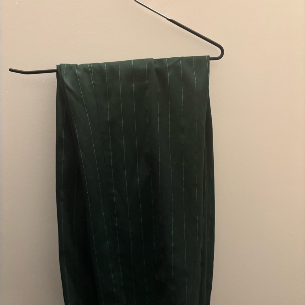 Pinstripe Green Pants